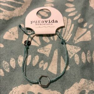 Pura Vida Silver Hexagon Bracelet